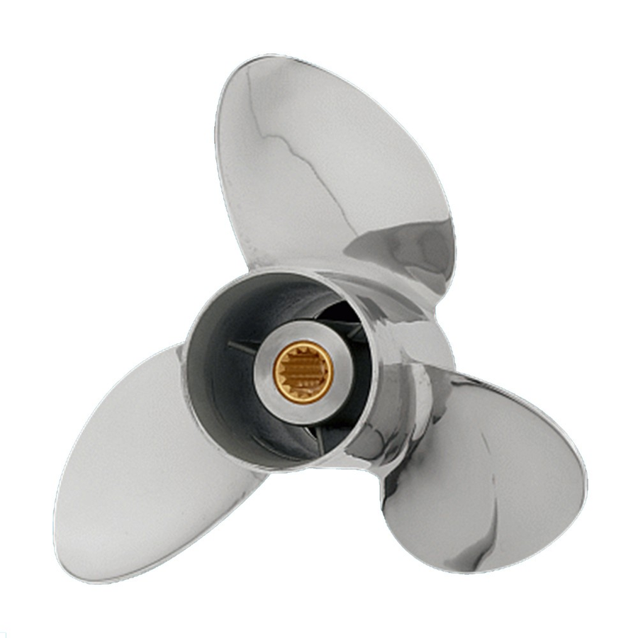 FONETO Stainless Steel Replacement Propellers for Yamaha 20–30 HP Outboards